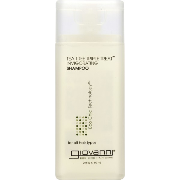 Giovanni Cosmetics Tree Triple Treat Invigorating Shampoo, Travel Size 