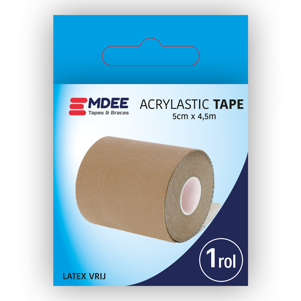 Emdee Acrylistic basictape 5cm* 4,5m | Huidskleur